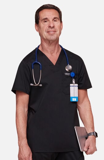 Men's Chest Pocket V-Neck Scrub Top Men's Chest Pocket V-Neck Scrub Top