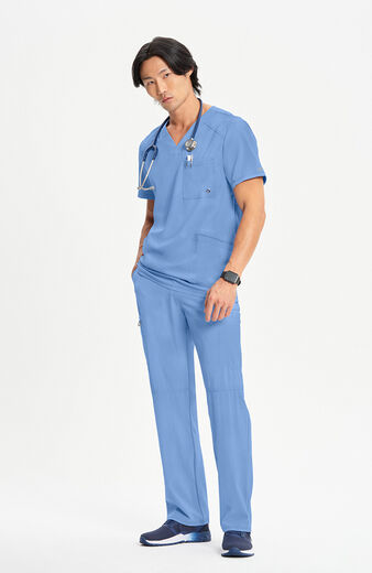 Men's Stretch V-Neck Scrub Top Men's Stretch V-Neck Scrub Top