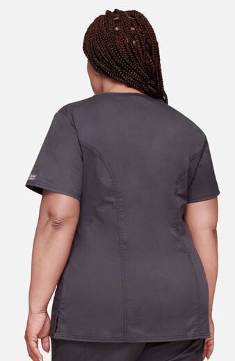 Women's Scrub Set: Mock Wrap Top & Drawstring Pant Women's Scrub Set: Mock Wrap Top & Drawstring Pant