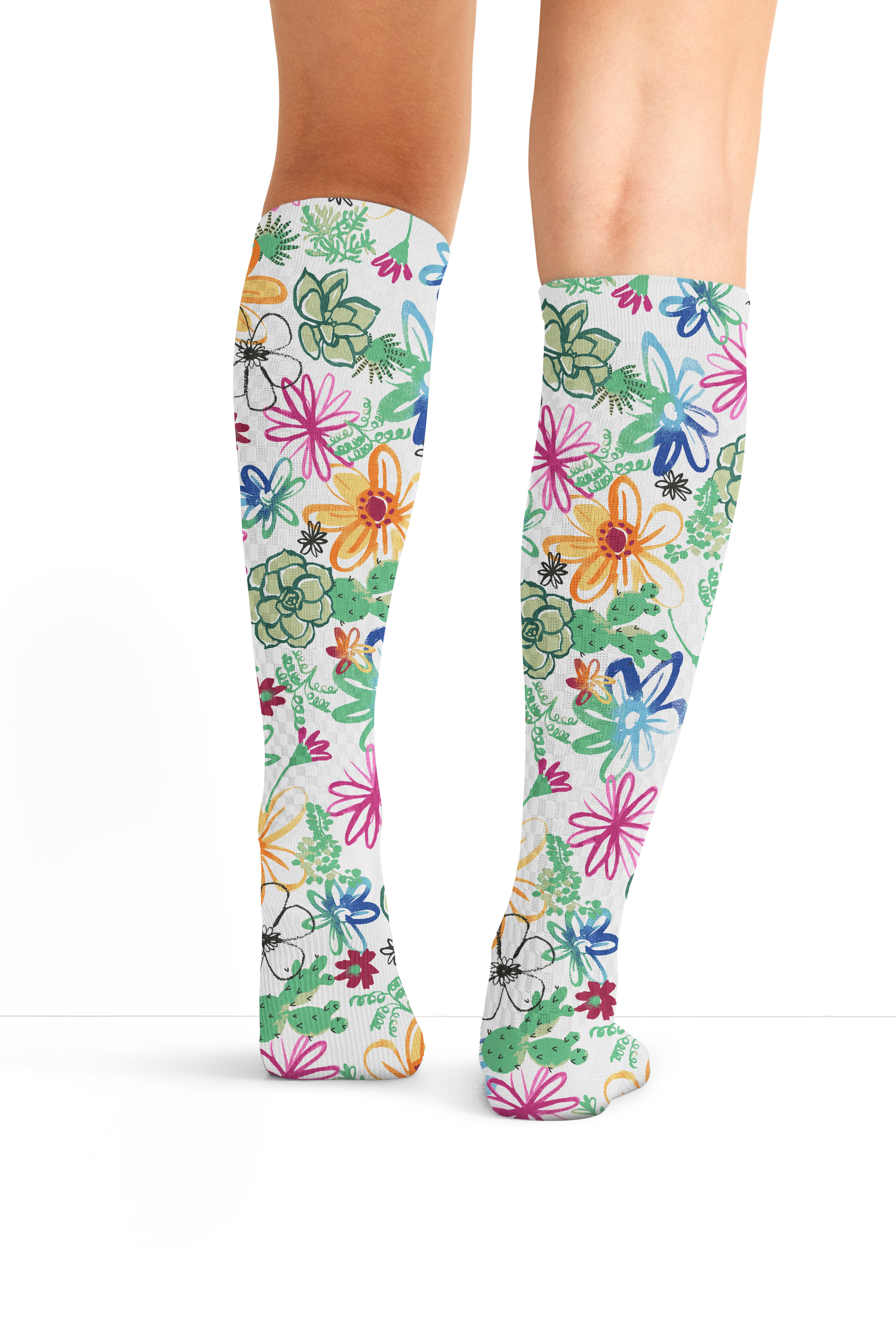 Women's Fashion 8-15 mmHg Knee High Compression Sock, , large