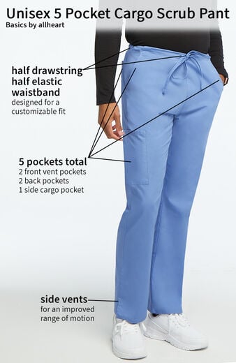 Unisex 5 Pocket Cargo Scrub Pant Unisex 5 Pocket Cargo Scrub Pant