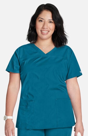 Women's 3-Pocket V-Neck Scrub Top Women's 3-Pocket V-Neck Scrub Top