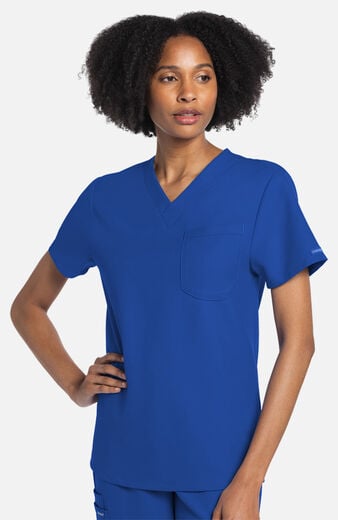 Unisex Tuck-In 1-Pocket V-Neck Scrub Top Unisex Tuck-In 1-Pocket V-Neck Scrub Top