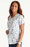 Women's Owl Together Now Print Scrub Top, , large