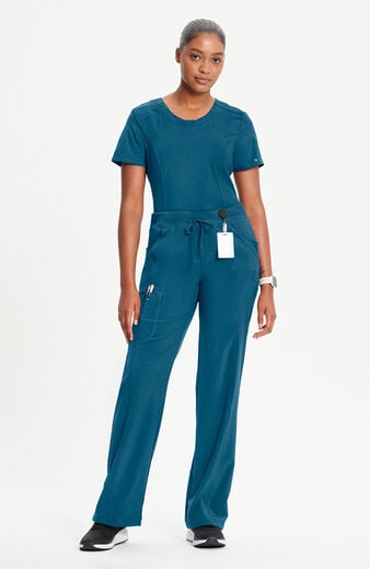 Women's Rib Knit Drawstring Waist Scrub Pant Women's Rib Knit Drawstring Waist Scrub Pant