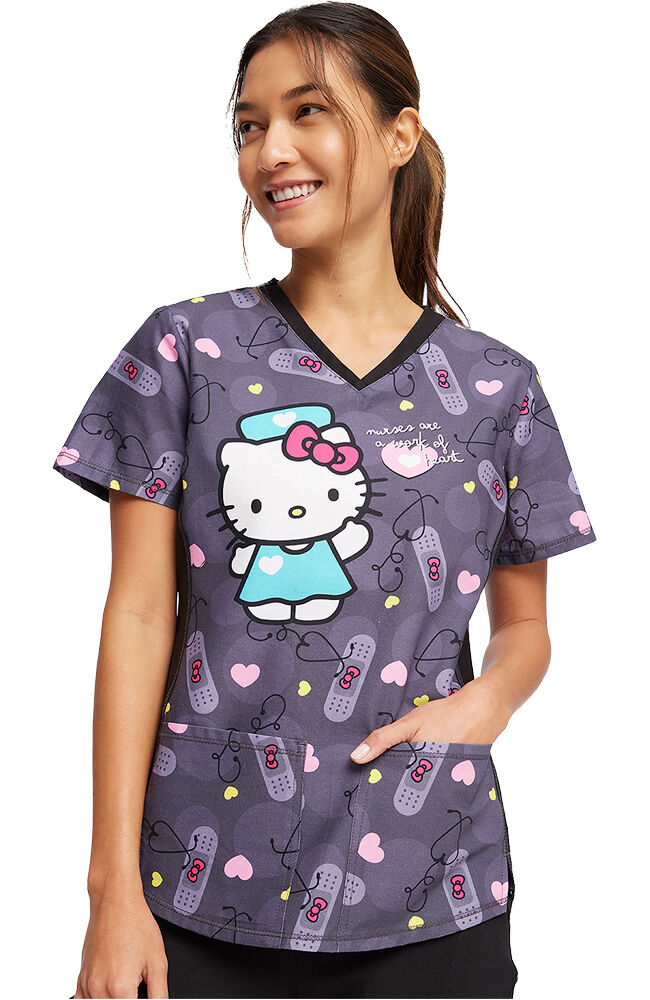 Heart scrub top on sale