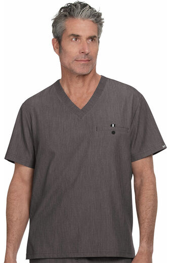 Men's On Call Solid Scrub Top, Men's On Call Solid Scrub Top