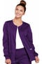 Clearance Women's Warm Up Solid Scrub Jacket, , large