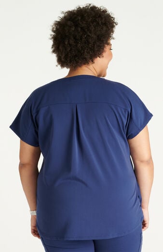 Women's Scrub Set: V-Neck Top & Mid-Rise Pant Women's Scrub Set: V-Neck Top & Mid-Rise Pant