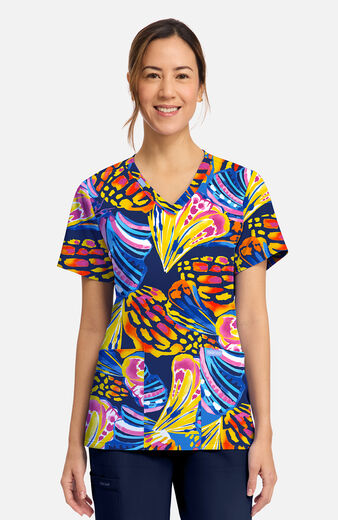 Women's Winging It Print Scrub Top Women's Winging It Print Scrub Top