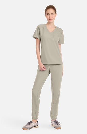 Women's Tuck-In Curved V-Neck Scrub Top Women's Tuck-In Curved V-Neck Scrub Top
