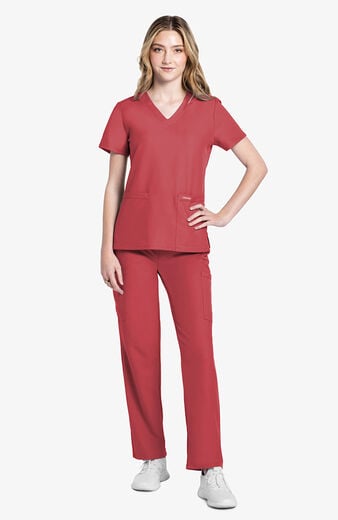 Women's Rounded V-Neck Scrub Top Women's Rounded V-Neck Scrub Top