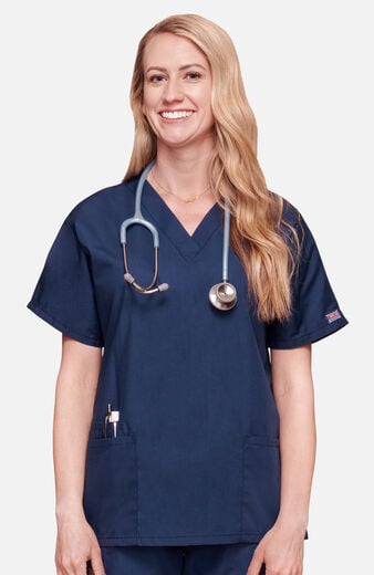 Women's 3-Pocket Dolman V-Neck Scrub Top Women's 3-Pocket Dolman V-Neck Scrub Top