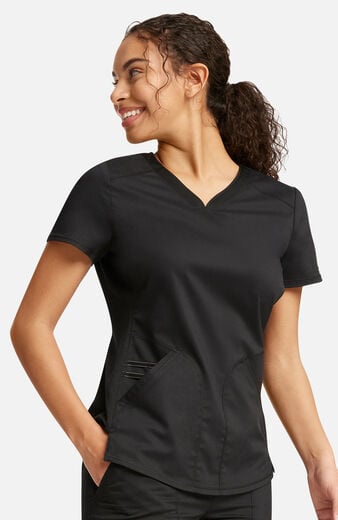 Women's 2-Pocket Sweetheart V-Neck Scrub Top Women's 2-Pocket Sweetheart V-Neck Scrub Top