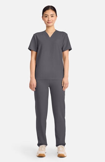 Unisex Tuck-In Pocketless V-Neck Scrub Top Unisex Tuck-In Pocketless V-Neck Scrub Top
