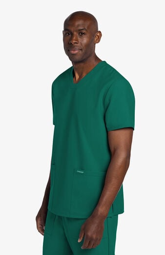 Men's Scrub Set: 2-Pocket Squared V-Neck Top & 4-Pocket Cargo Jogger Pant Men's Scrub Set: 2-Pocket Squared V-Neck Top & 4-Pocket Cargo Jogger Pant