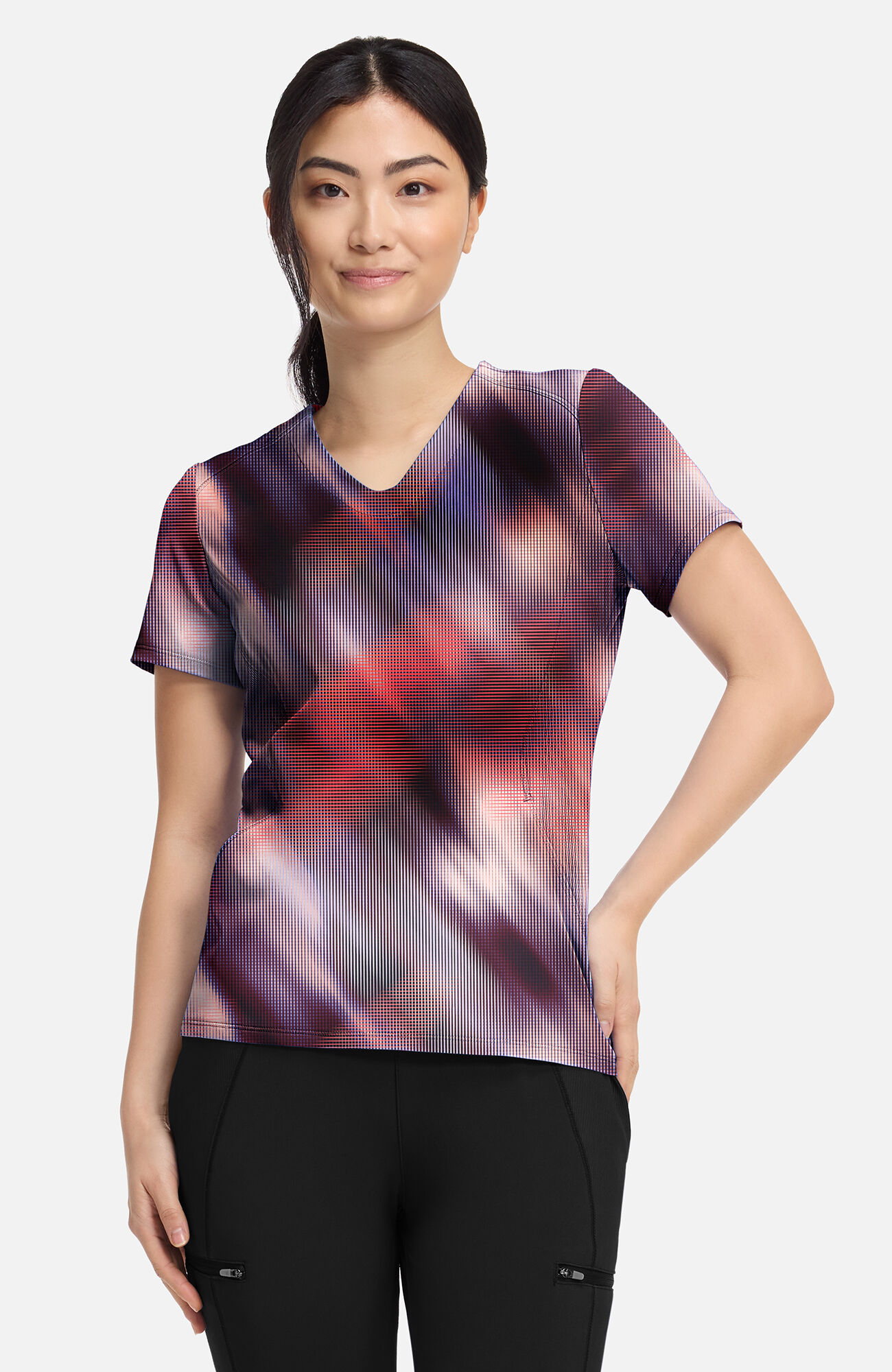 Women's Digital Dream Print Scrub Top