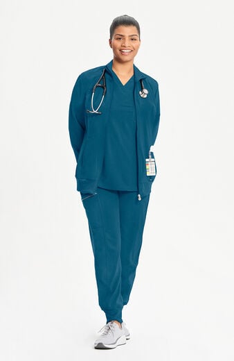 Women's Zip Front Warm Up Scrub Jacket Women's Zip Front Warm Up Scrub Jacket