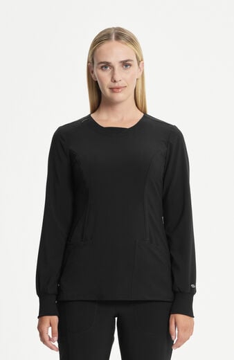 Women's Long Sleeve Crewneck Scrub Top Women's Long Sleeve Crewneck Scrub Top
