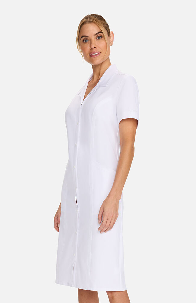 Women's 2-Pocket Snap Front Scrub Dress | Cherokee Uniforms Women's 2-Pocket Snap Front Scrub Dress | Cherokee Uniforms