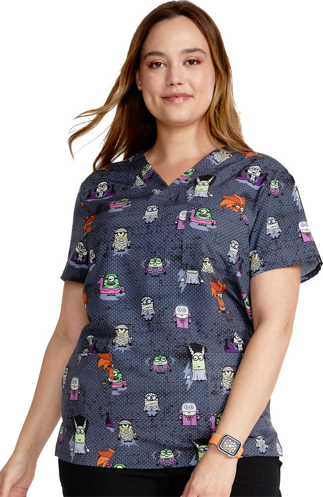 Minions scrub top discount