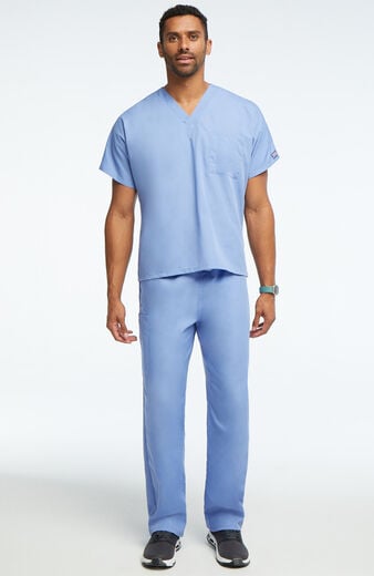 Unisex Scrub Set: V-Neck Dolman Top & Drawstring Cargo Pant Unisex Scrub Set: V-Neck Dolman Top & Drawstring Cargo Pant