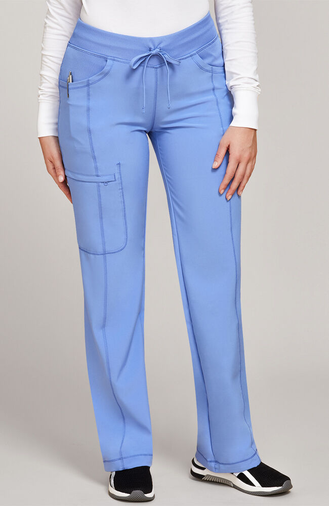 Pastel blue dainty floral lounge pants Size L 26... - Depop