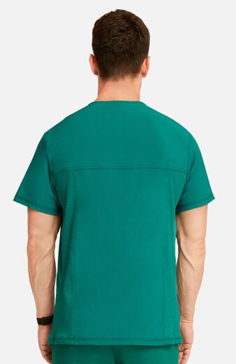 Men's Scrub Set: Stretch V-Neck Top & Zip Fly 6-Pocket Cargo Pant Men's Scrub Set: Stretch V-Neck Top & Zip Fly 6-Pocket Cargo Pant