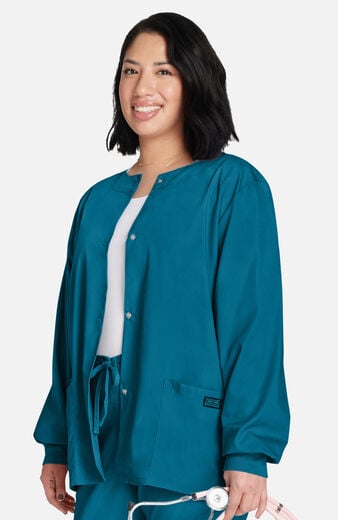 Women's Snap Front Scrub Jacket Women's Snap Front Scrub Jacket