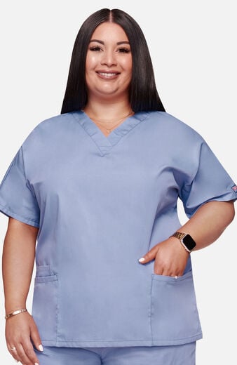 Women's 3-Pocket Dolman V-Neck Scrub Top Women's 3-Pocket Dolman V-Neck Scrub Top