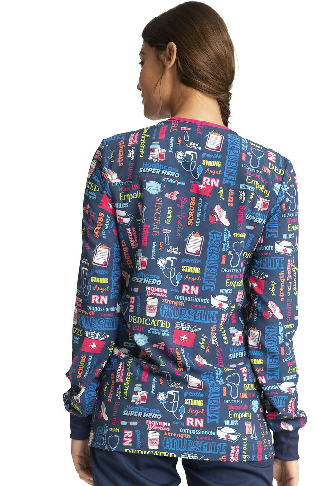 Animal print cheap scrub jackets