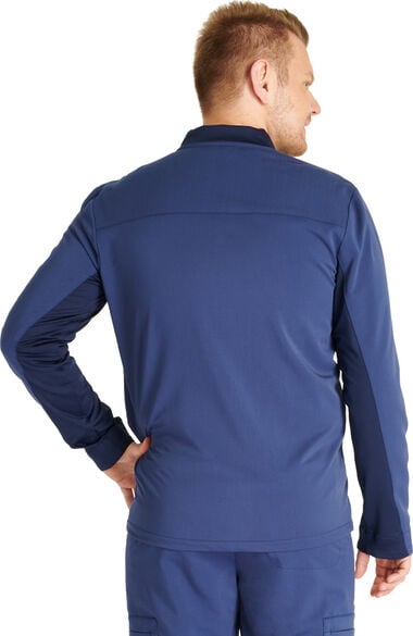 Men's 3 Pocket Zip Front Scrub Jacket, , large