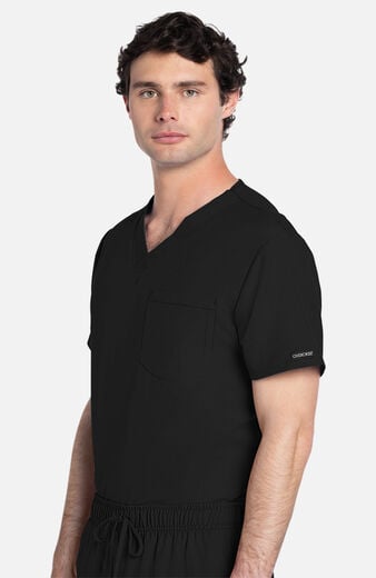 Unisex Tuck-In 1-Pocket V-Neck Scrub Top Unisex Tuck-In 1-Pocket V-Neck Scrub Top