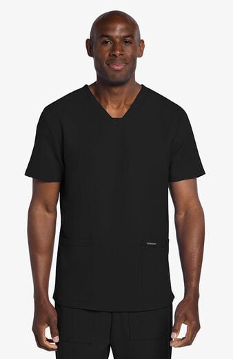 Men's 2-Pocket Squared V-Neck Scrub Top Men's 2-Pocket Squared V-Neck Scrub Top