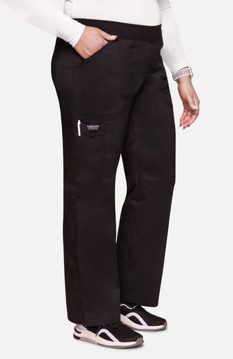 Women's Elastic Waist Cargo Pocket Scrub Pant Women's Elastic Waist Cargo Pocket Scrub Pant