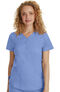 Women's Jane Y-Neck Solid Scrub Top, , large