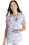 Clearance Women's Pawsitively Radiant Print Scrub Top, , large