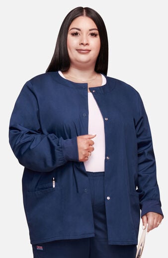 Women's Snap Front Scrub Jacket Women's Snap Front Scrub Jacket