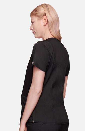 Women's Maternity Side Zip Solid Scrub Top Women's Maternity Side Zip Solid Scrub Top