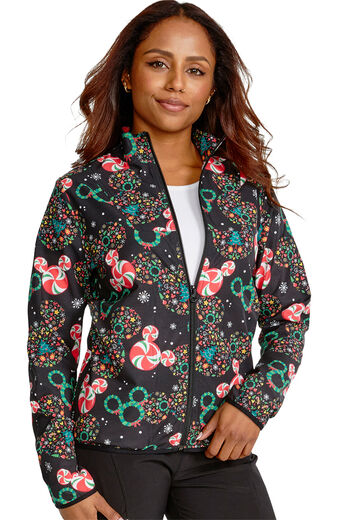 Clearance Fashion Prints by Cherokee Women's Snap Front Care Flor-All Print  Scrub Jacket