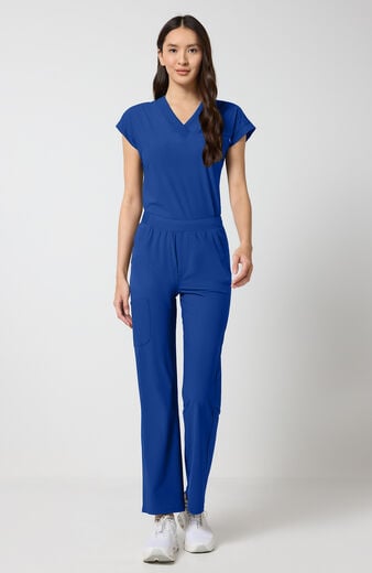 Women's 4-Pocket Interior Drawstring Straight Leg Scrub Pant Women's 4-Pocket Interior Drawstring Straight Leg Scrub Pant