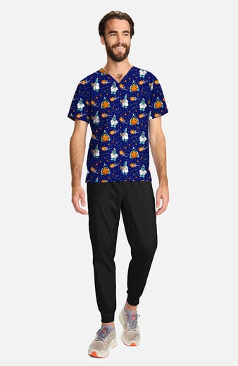 Unisex Doctor Cookies Print Scrub Top Unisex Doctor Cookies Print Scrub Top