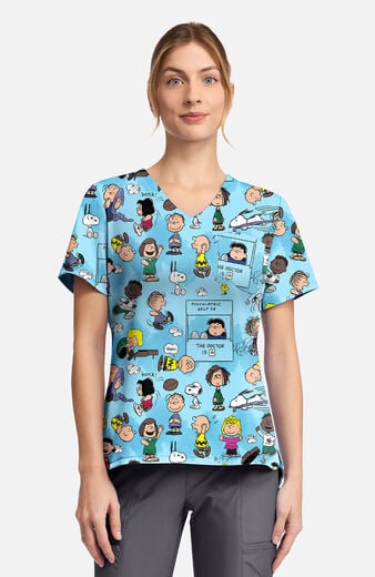 Women's Goodness And Grief Print Scrub Top Women's Goodness And Grief Print Scrub Top