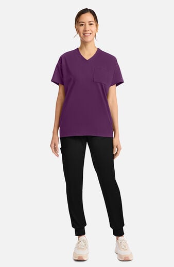 Women's V-Neck Tunic Scrub Top Women's V-Neck Tunic Scrub Top