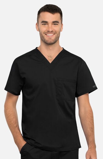 Unisex Tuck-In V-Neck Scrub Top  Unisex Tuck-In V-Neck Scrub Top