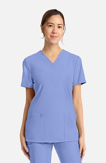 Women's 2-Pocket V-Neck Scrub Top Women's 2-Pocket V-Neck Scrub Top