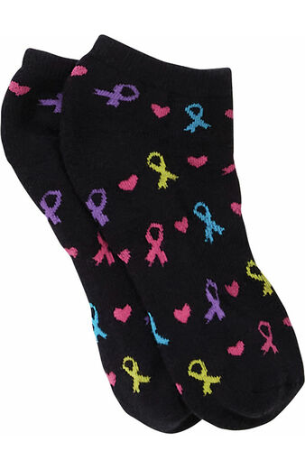 Women's Eco Ribbons For Hope Print Cushion Sock