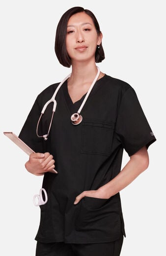Unisex 4-Pocket V-Neck Scrub Top Unisex 4-Pocket V-Neck Scrub Top