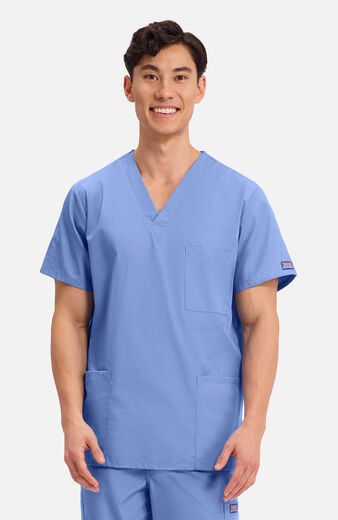 Unisex V-Neck 3-Pocket Scrub Top Unisex V-Neck 3-Pocket Scrub Top