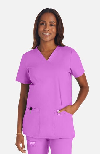 Women's 3-Pocket V-Neck Stretch Scrub Top Women's 3-Pocket V-Neck Stretch Scrub Top